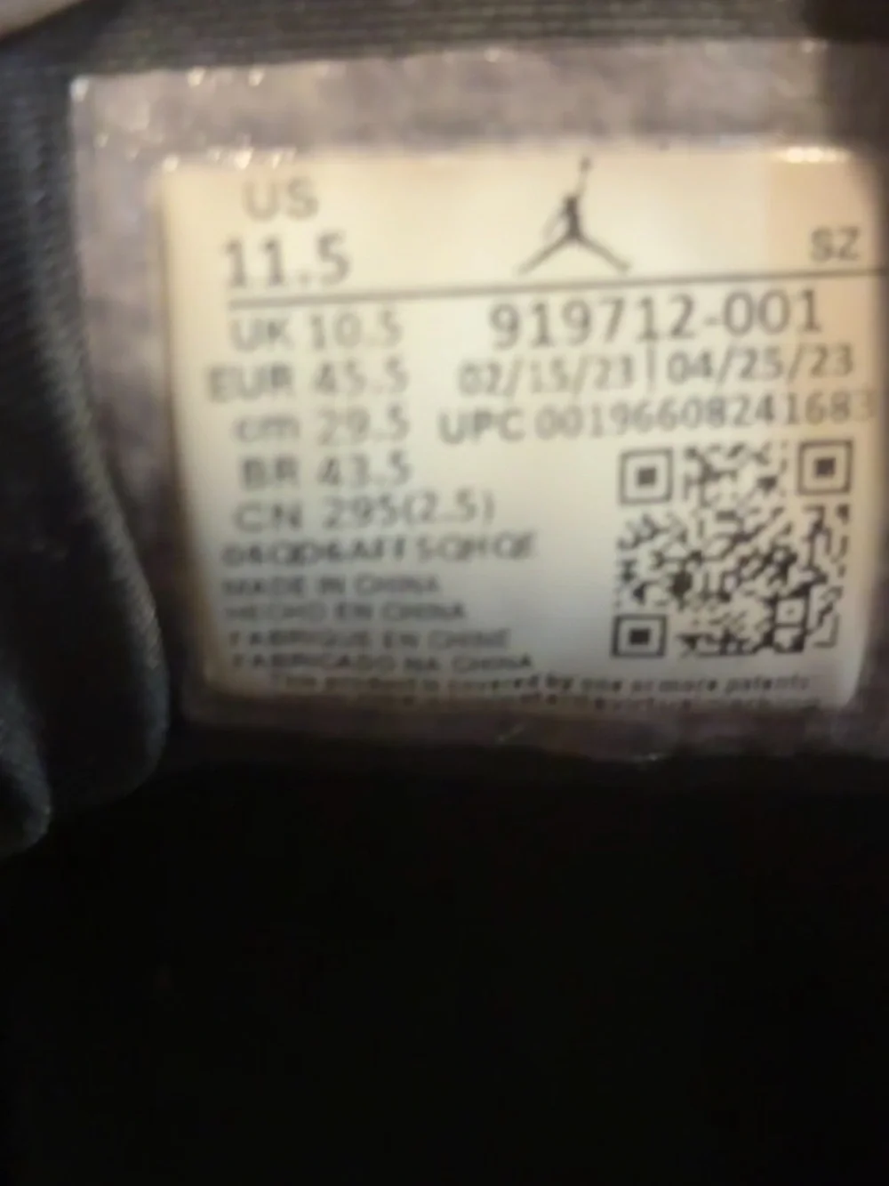 Jordan 11 Men's Black white retro low ie Space Jams. Mint condition